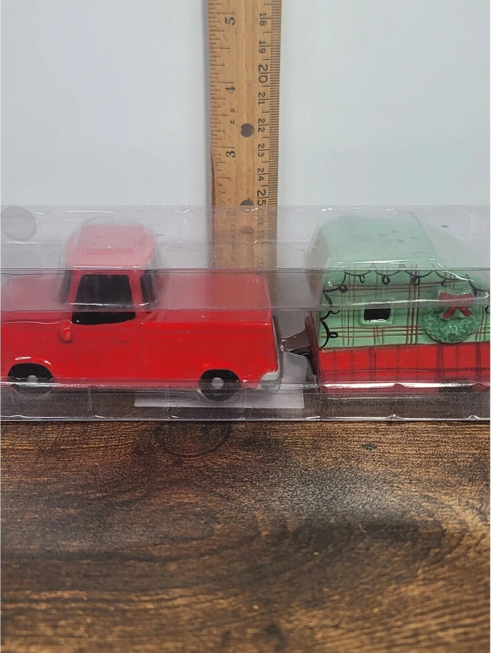 Christmas Themed Truck And Camper Salt And Pepper Shakers